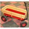 Image 1 : (L) KIDS STEEL WAGON ON AIR FILLED RUBBER TIRES