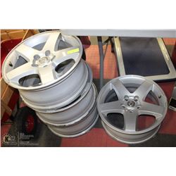 (L) SET OF 4 -17" ALUMINUM DODGE RAM RIMS WITH LOW