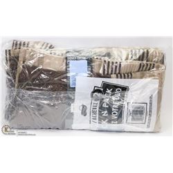 2 NEW FABRIC SHOWER CURTAINS,DECORATIVE BROWN