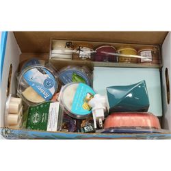 BOX W/NEW PLUG-IN WAX BURNER & LOTS OF