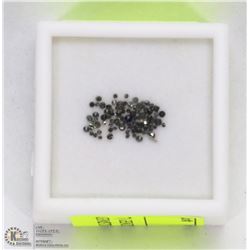 7) GENUINE BLACK DIAMOND GEMSTONES