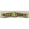 Image 1 : 14) 14K YELLOW GOLD PERIDOT BABY RING