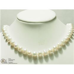 18) STERLING SILVER FRESHWATER PEARL 17" NECKLACE