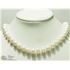 Image 1 : 18) STERLING SILVER FRESHWATER PEARL 17" NECKLACE