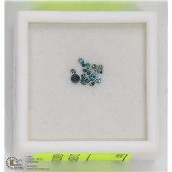 21) GENUINE BLUE DIAMOND GEMSTONES
