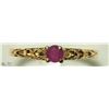 Image 1 : 25) 14K YELLOW GOLD RUBY BABY RING