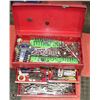 Image 1 : RED STEEL 4-DRAWER TOOLS BOX FULL OF