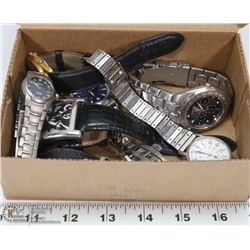 BOX OF ASSORTED WATCHES INCLUDING VINTAGE