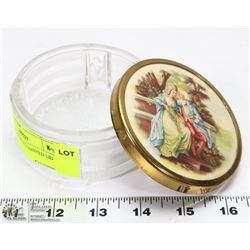 GLASSBOWL WITH PAINTED LID