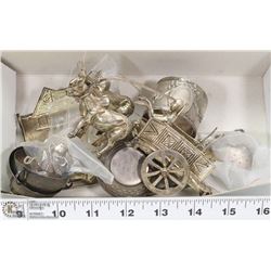 CHINESE SILVER ART (OX AND BUGGY ETC)