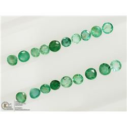 30) GENUINE EMERALD GEMSTONES