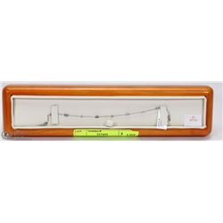 43) 14K WHITE GOLD ALEXANDRITE DIAMOND BRACELET