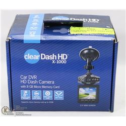 CLEAR DASH HD WIDE ANGLE DASH CAMERA 8GB