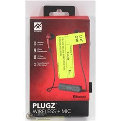 IFROGZ PLUGZ WIRELESS+MIC EARPHONES RED