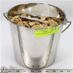 PAIL OF ASSORTED DOG TREATS AS THEY COME