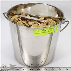 PAIL OF ASSORTED DOG TREATS AS THEY COME