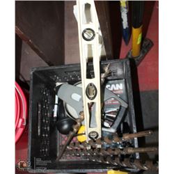 BOX OF MASONARY TOOLS