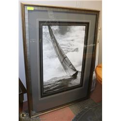 LARGE PROFESSIONALLY FRAMED MARITIME PRINT