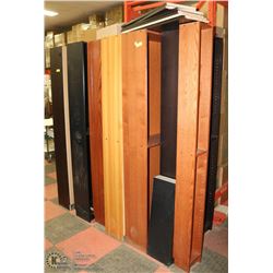 GROUP OF 7 ASSORTED SIZE AND COLOR BOOKSHELVES