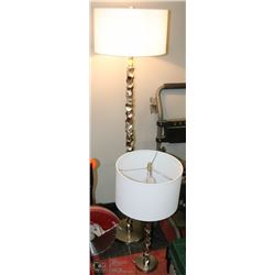 SHOWHOME METAL FLOOR LAMP SOLD WITH TABLE
