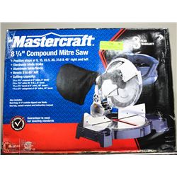 NEW MASTERCRAFT 8 1/4" COMPOUND MITRE SAW ( TOOLS
