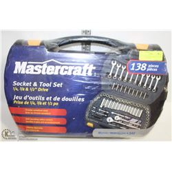 NEW 138PC MASTERCRAFT 1/4, 3/8 & 1/2" DRIVE (TOOLS