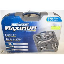 NEW 106pc MASTERCRAFT MAXIMUM SOCKET SET
