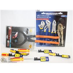 NEW MASTERCRAFT PLIERS & WRENCHES, &