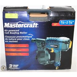 NEW MASTERCRAFT AIR-POWERED COIL ROOFING NAILER