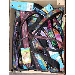 BOX OF DOG LEASHES. PETS