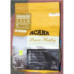 2KG BAG OF PRAIRIE POULTRY DOG FOOD .PETS
