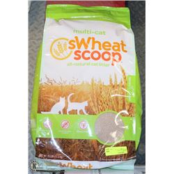 11.3KG BAG WHEAT SCOOP CAT LITTER. PETS