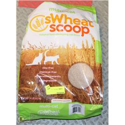 6.3KG BAG WHEAT SCOOP CAT LITTER. PETS