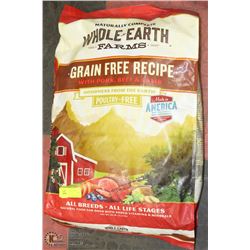 25LB BAG OF WHOLE EARTH FARMS PORK BEEF AND LAMB