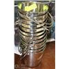 Image 1 : STACK OF 12 SMALL METAL BUCKETS. PETS