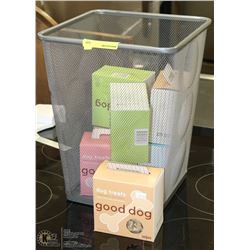 BASKET OF GOOD DOG DOG TREATS