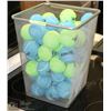 Image 1 : BASKET OF TENNIS BALLS. PETS