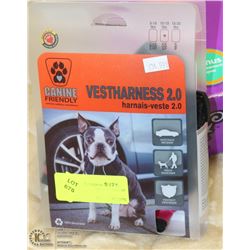 CANINE FRIENDLY VEST HARNESS 2.0 SIZE XS RASPBERRY