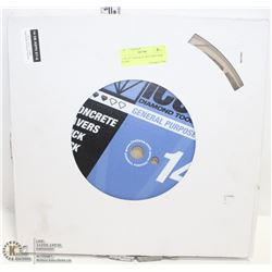 NEW 14" CONCRETE WET/DRY SAW BLADE