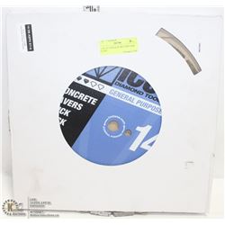 NEW 14" CONCRETE WET/DRY SAW BLADE