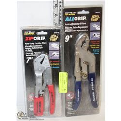 2 NEW TEAM MECHANIX ZIP-GRIP & ALL-GRIP