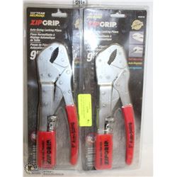 PAIR OF 9" TEAM MECHANIX ZIP-GRIP AUTO
