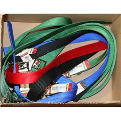 BOX OF LARGE DOG COLLARS AS THEY COME