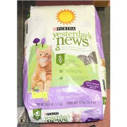 12KG BAG OF PURINA RECYCLED PAPER CAT LITTER