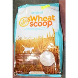 25LB WHEAT SCOOP CAT LITTER. PETS