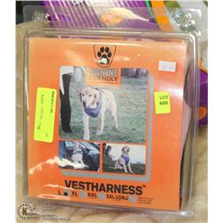 CANINE FRIENDLY VEST HARNESS SIZE L. PETS