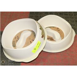 PAIR OF BECOBOWL ECO FRIENDLY PET BOWLS ON CHOICE