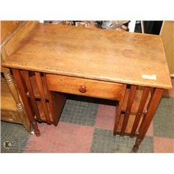 WOOD DESK  34"X20"X29"H