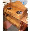 Image 1 : VINTAGE WOOD CHOPPING, KITCHEN CONSOLE WITH 2