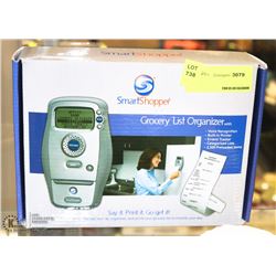 SMART SHOPPER ELECTRIC GROCERY LIST ORGANIZER